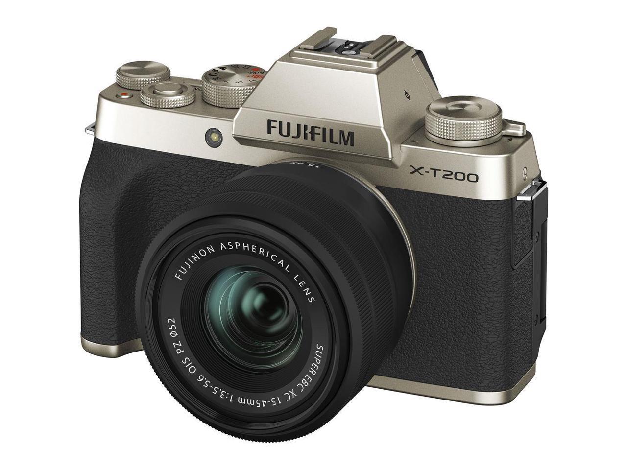 Fujifilm X-T200 Mirrorless Digital Camera with 15-45mm Lens (Champagne Gold) 16646105