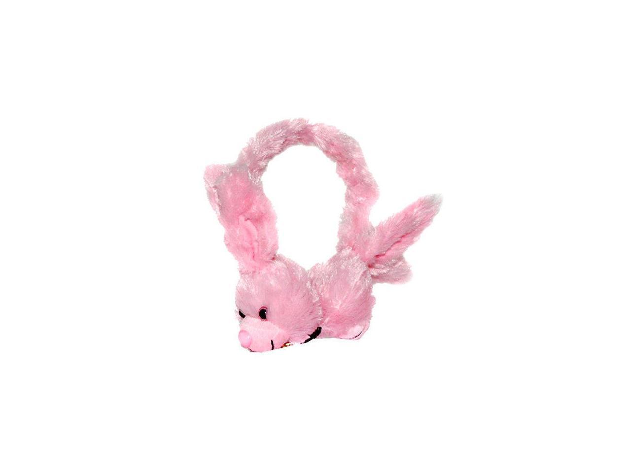 Dairle P02 Bunny Cute Animal Kids Music Headphones with Adjustable Headband for Smartphone, Mp4, PC, Laptop (No Microphone) -Pink