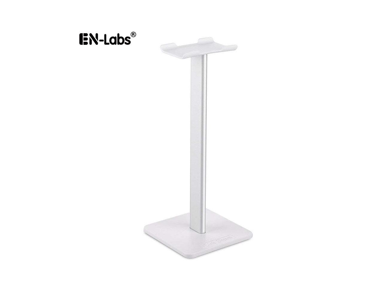 EnLabs Headphone Stand/Holder,Universal Aluminum Gaming Earphone Mount,Headset Showing Display Stand Hanger for All Headphone Size –White