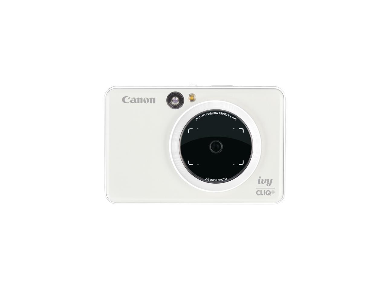 Canon IVY CLIQ+ Instant Digital Camera Printer + App via Bluetooth (Pearl White)