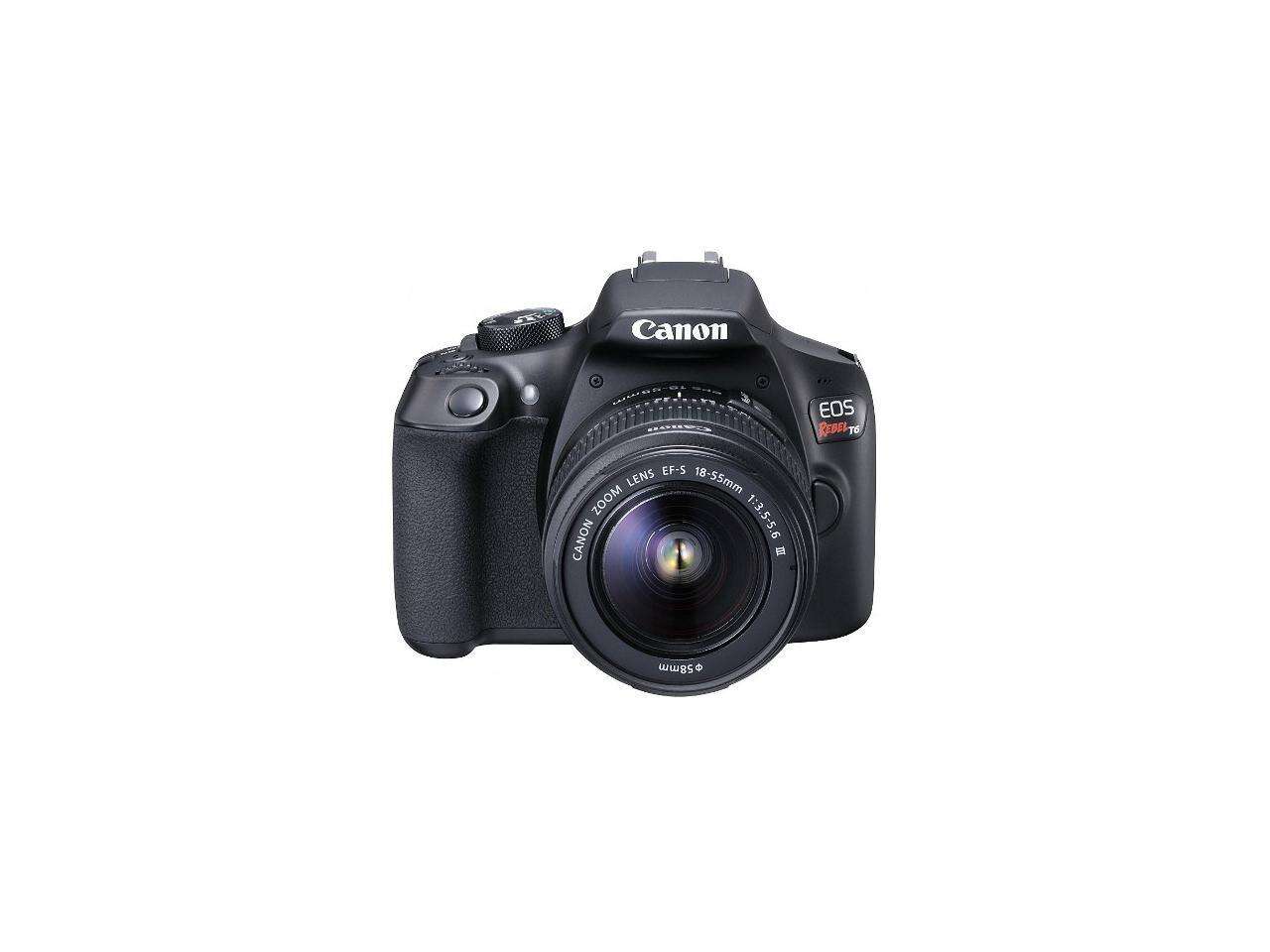 Canon EOS Rebel T6 18.0 MP DSLR Camera with EF-S 18-55mm DC III Lens (EOSREBELT6KITDC)
