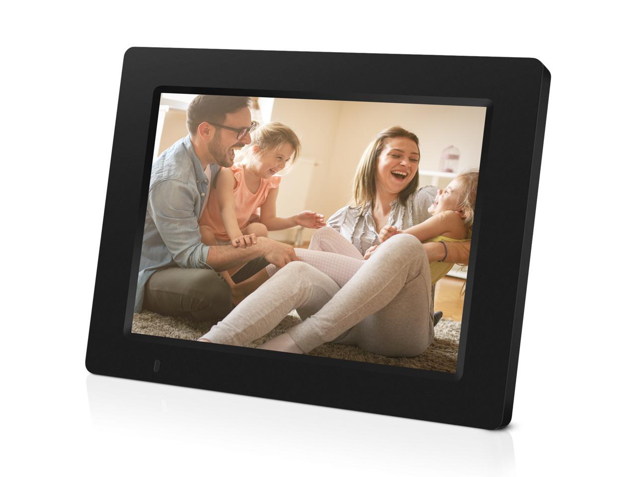 iDeaPLAY DF801 7.85 inch WiFi Digital Photo Frame, 1024x768 HD Display, 8GB Internal Storage, iOS & Android App, Support Photo, Music, Built-in Speaker