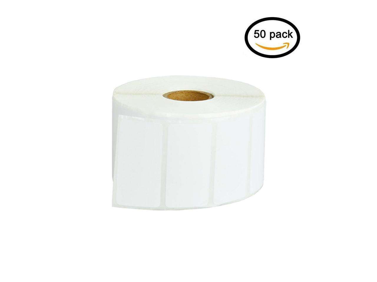 GREENCYCLE 50 Roll (1500 labels per roll) White Die Cut Paper Label Compatible for Brother RDS05U1 2