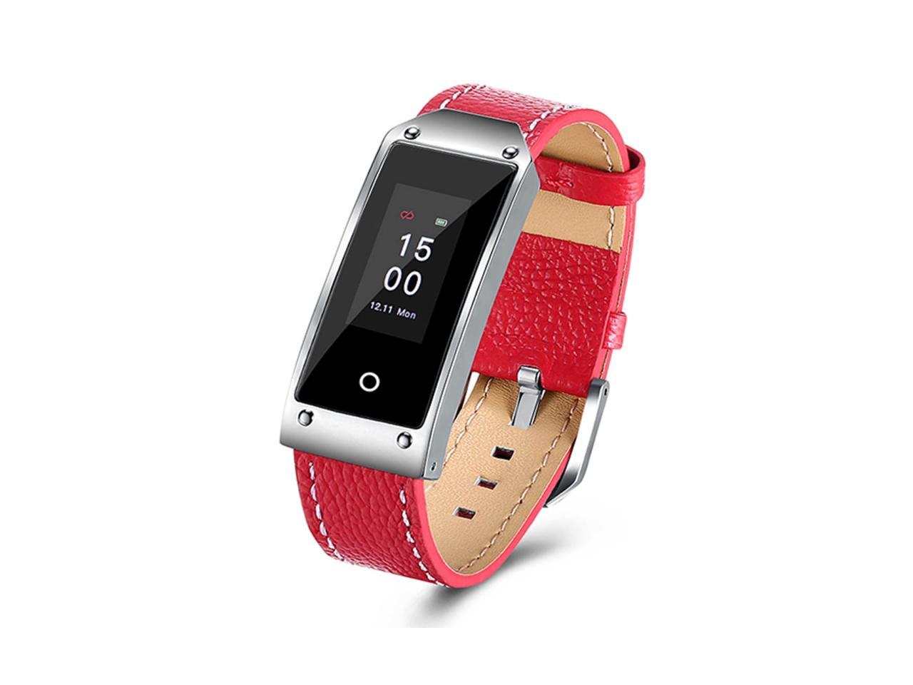 Y2 0.96 inch Color Screen Bluetooth 4.0 Smart Bracelet Genuine Leather Strap, IP67 Waterproof, Support Heart Rate Monitor / Sleep Monitor / Information Reminder, Compatible with both Android and iOS