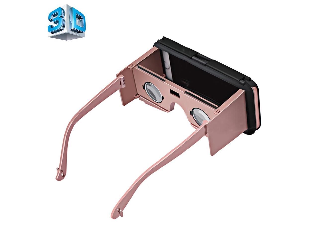VR CASE 2 Virtual Reality 3D Video Glasses with Protective Case Function for iPhone 6 & 6s(Gold)