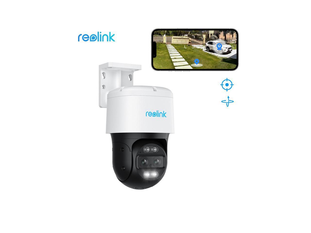 Reolink Trackmix Series M82S 8MP Dual-Lens PTZ Camera with Motion Tracking, Wide-Angle & Telephoto Lenses