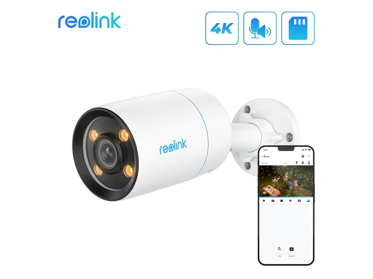 Reolink CX810 ColorX 4K 8MP PoE IP Camera 4K Ultra HDR Spotlight True Full-Color Night Vision F1.0 Super Aperture with Person/Vehicle/Animal Detection 2-Way Audio