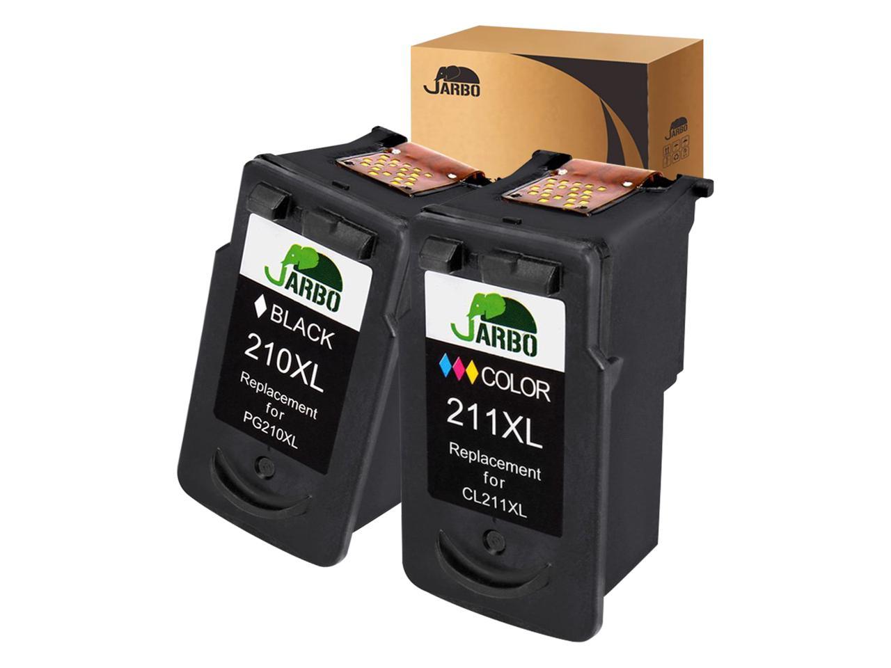 JARBO Canon PG-210XL CL-211XL Ink Cartridges, High yield