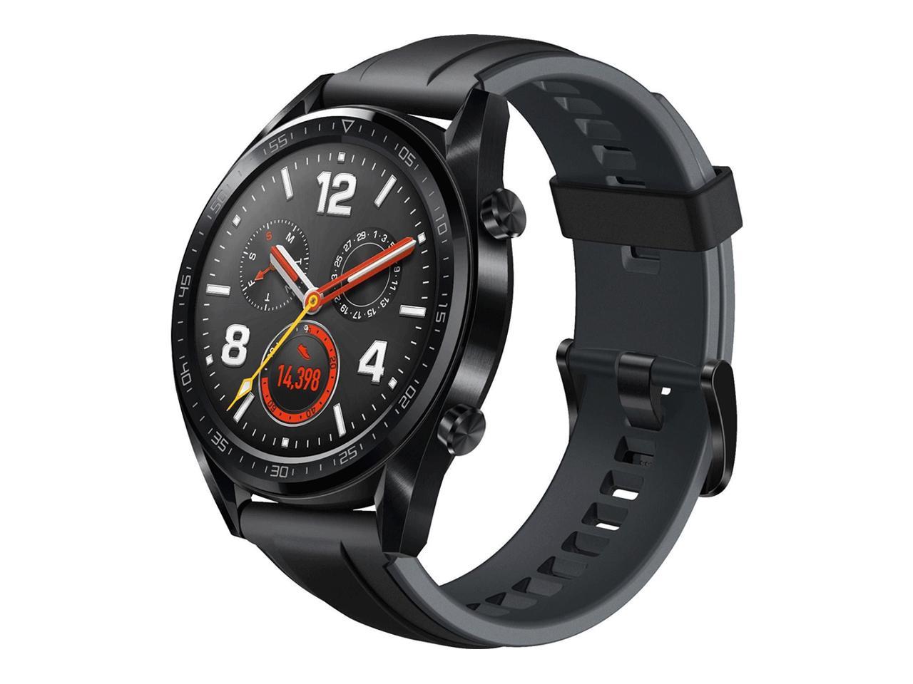Huawei WATCH GT (FTN-B19) Sport Edition Smart Watch with Built-in GPS, GLONASS, GALILEO (Graphite Black) (International Version)
