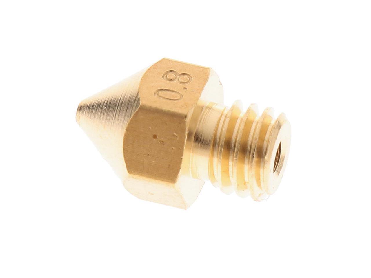 Brass Extruder Nozzle Print Head Printhead for 1.75mm Filament 3D Printer 0.8mm