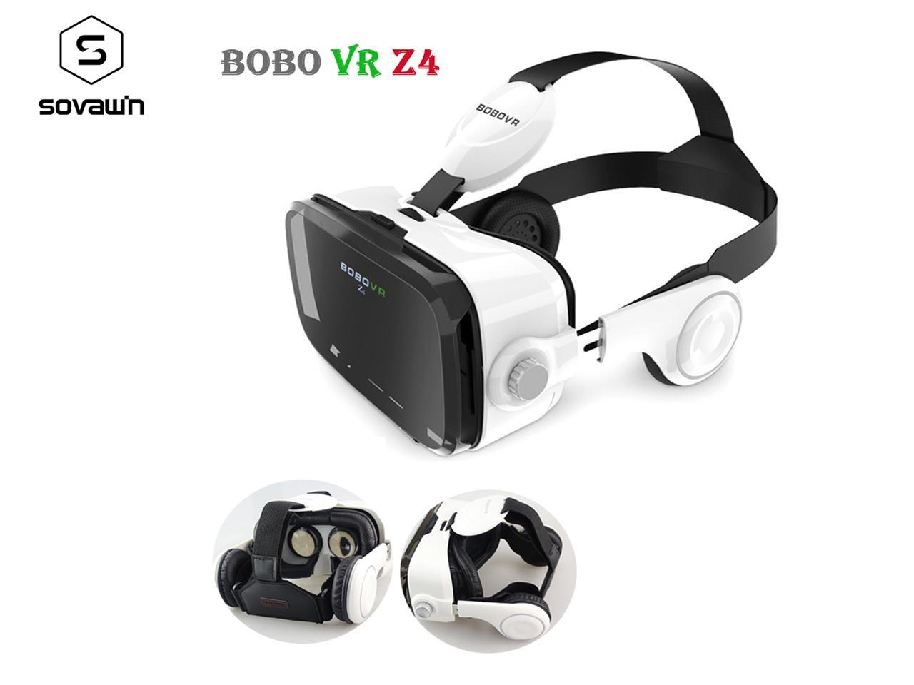 Original BOBOVR Z4 Leather 3D Cardboard Helmet Virtual Reality VR Glasses Headset Stereo BOBO VR for 4-6' Mobile Phone
