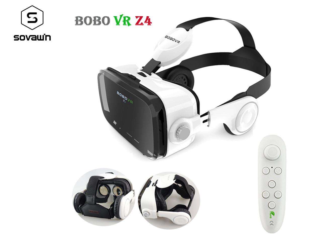 Original BOBOVR Z4 Leather VR Goggles 3D Cardboard Helmet Virtual Reality VR Glasses Headset Stereo BOBO VR for 4-6\' Mobile Phone