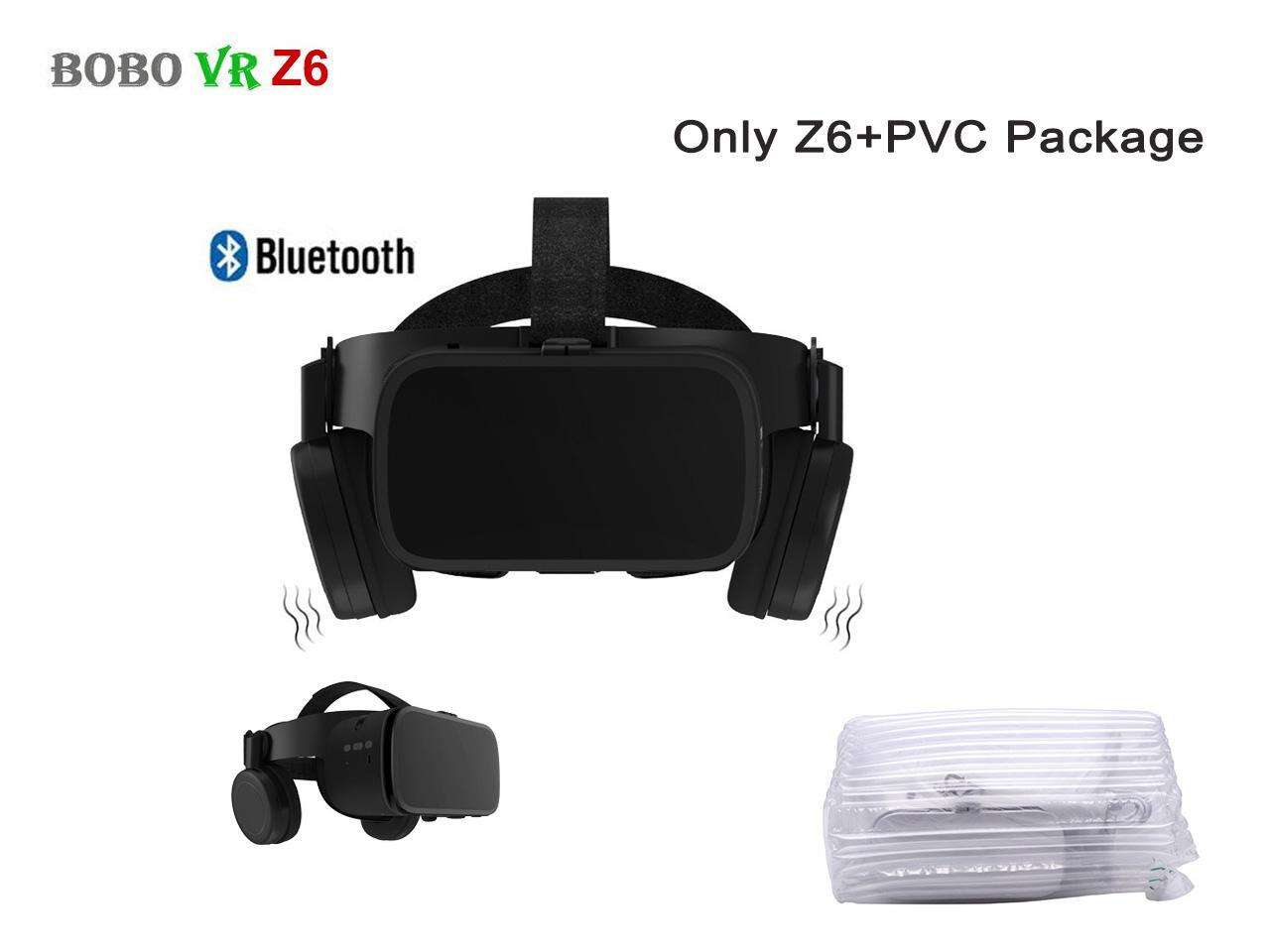 VR Headset BOBO VR Z6 3D Glasses Virtual Reality for Smartphone Black Google Cardboard VR Headset Helmet Stereo BOBOVR for Android 4.7-6.2'