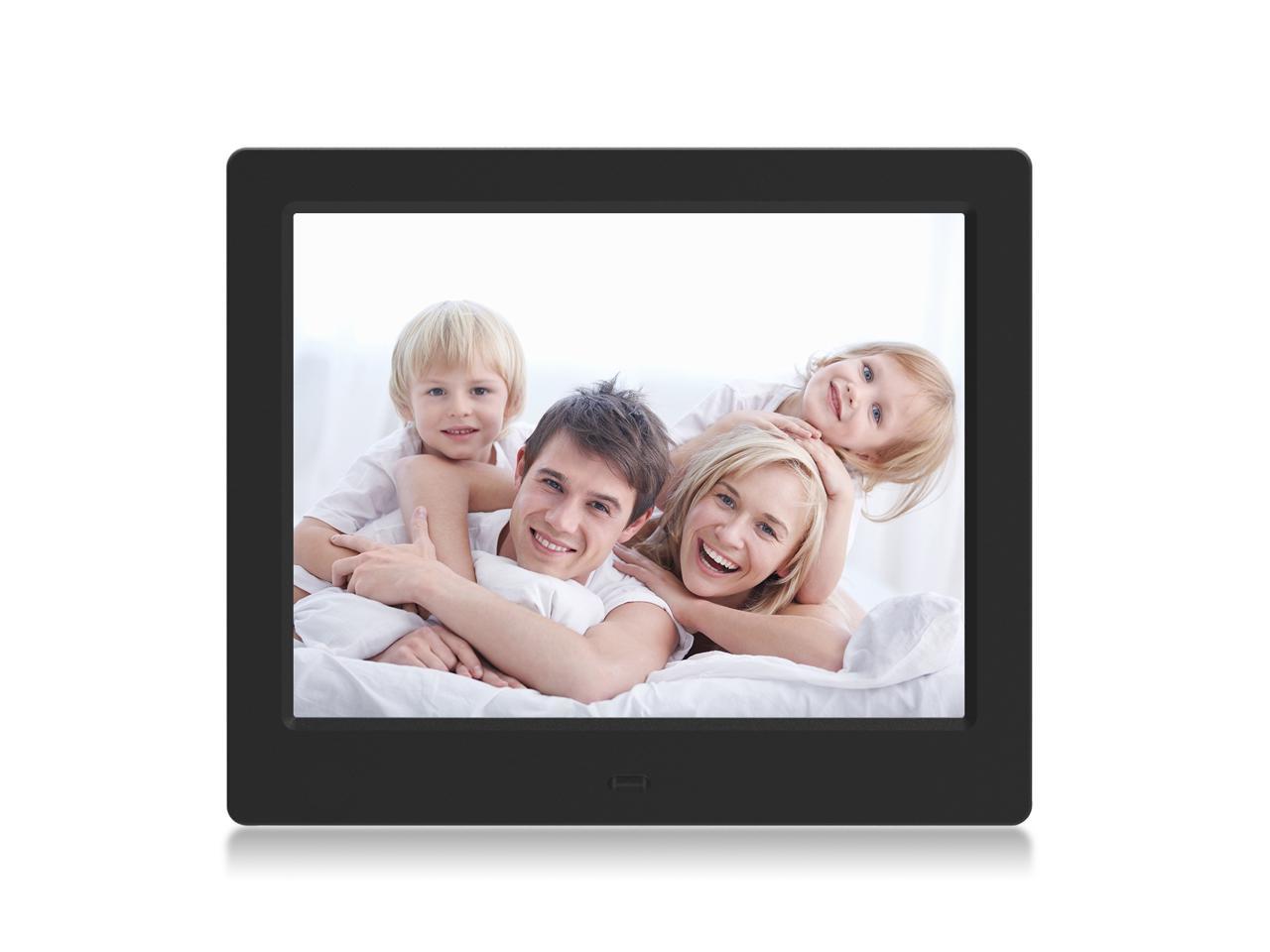 Digital Picture Frame 8 Inch Photo Slideshow Functions – Vucatimes F8 XGA High Resolution LCD Screen Music and Video Play Calendar with Remote Control USB and SD Card Slots Auto On and Off – Black