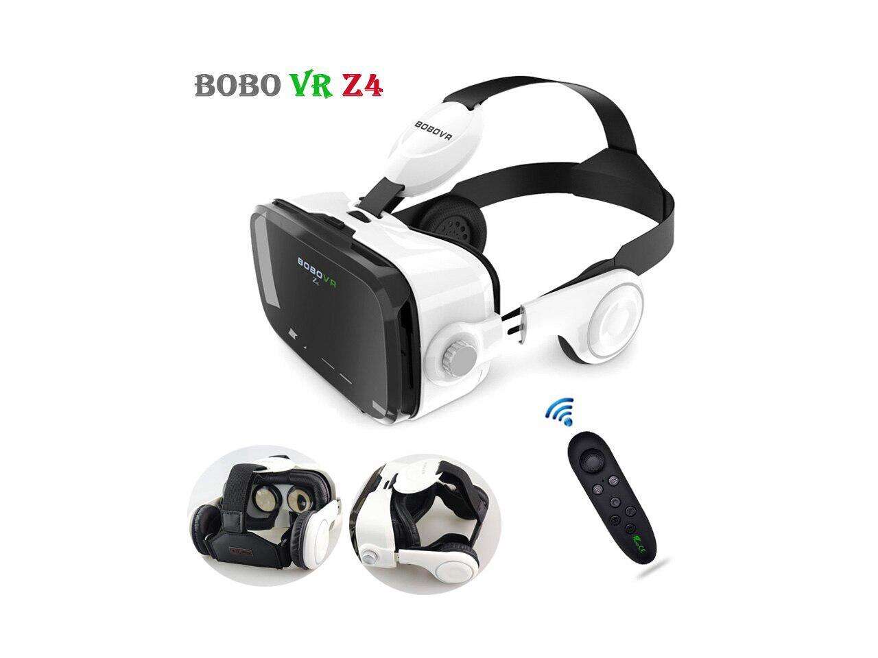 HISPETECH Original BOBOVR Z4 VR Headset 120 FOV 3D VR Glasses Virtual Reality Headset Stereo Box with Remote Control VR Cardboard Helmet for Android Smartphone 4-6'