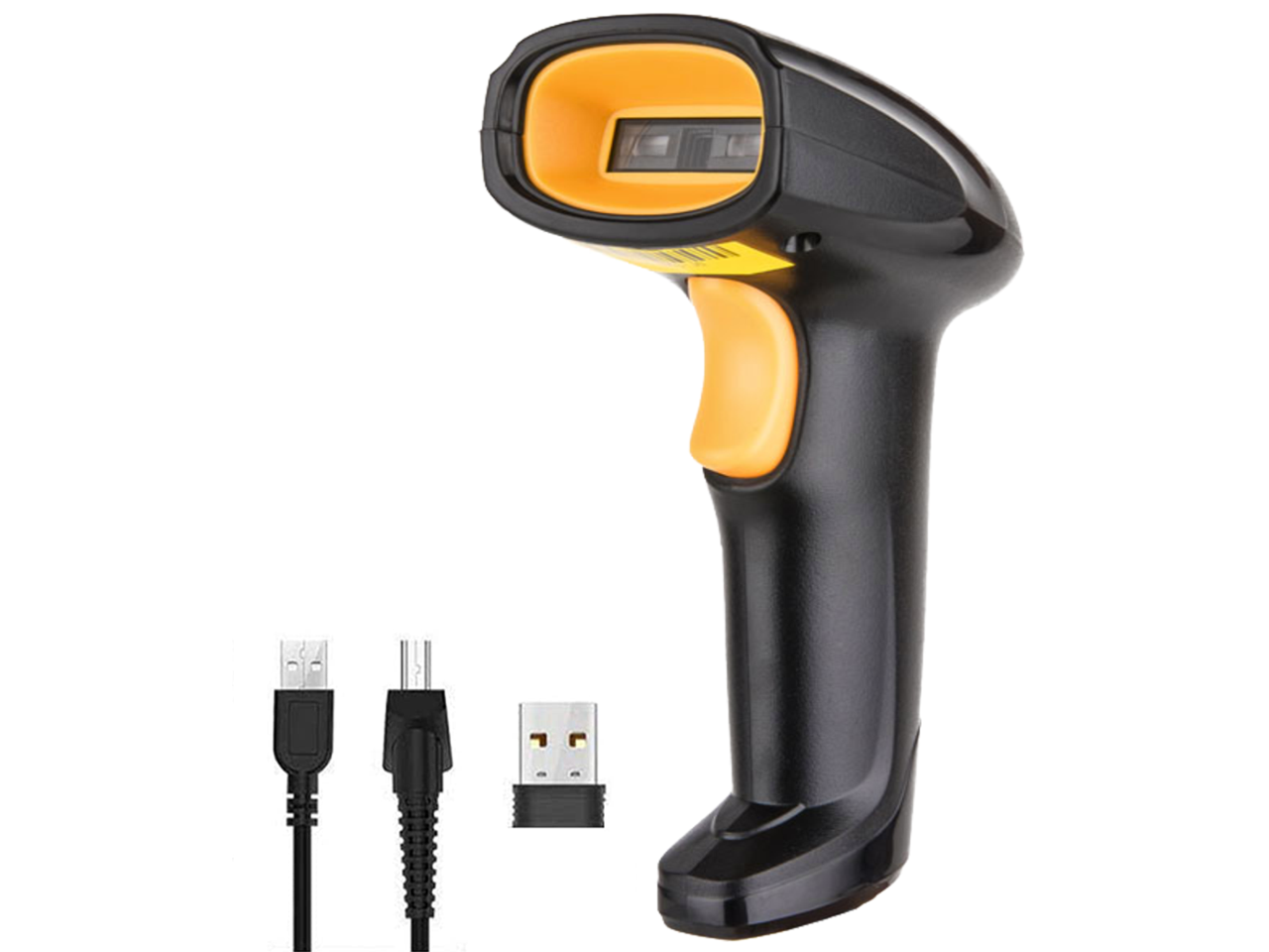 Bluetooth Barcode Scanner, Compatible with 2.4G Wireless & Bluetooth Function & Wired Connection, Connect PC, CCD Bar Code Reader Work with Windows, Mac