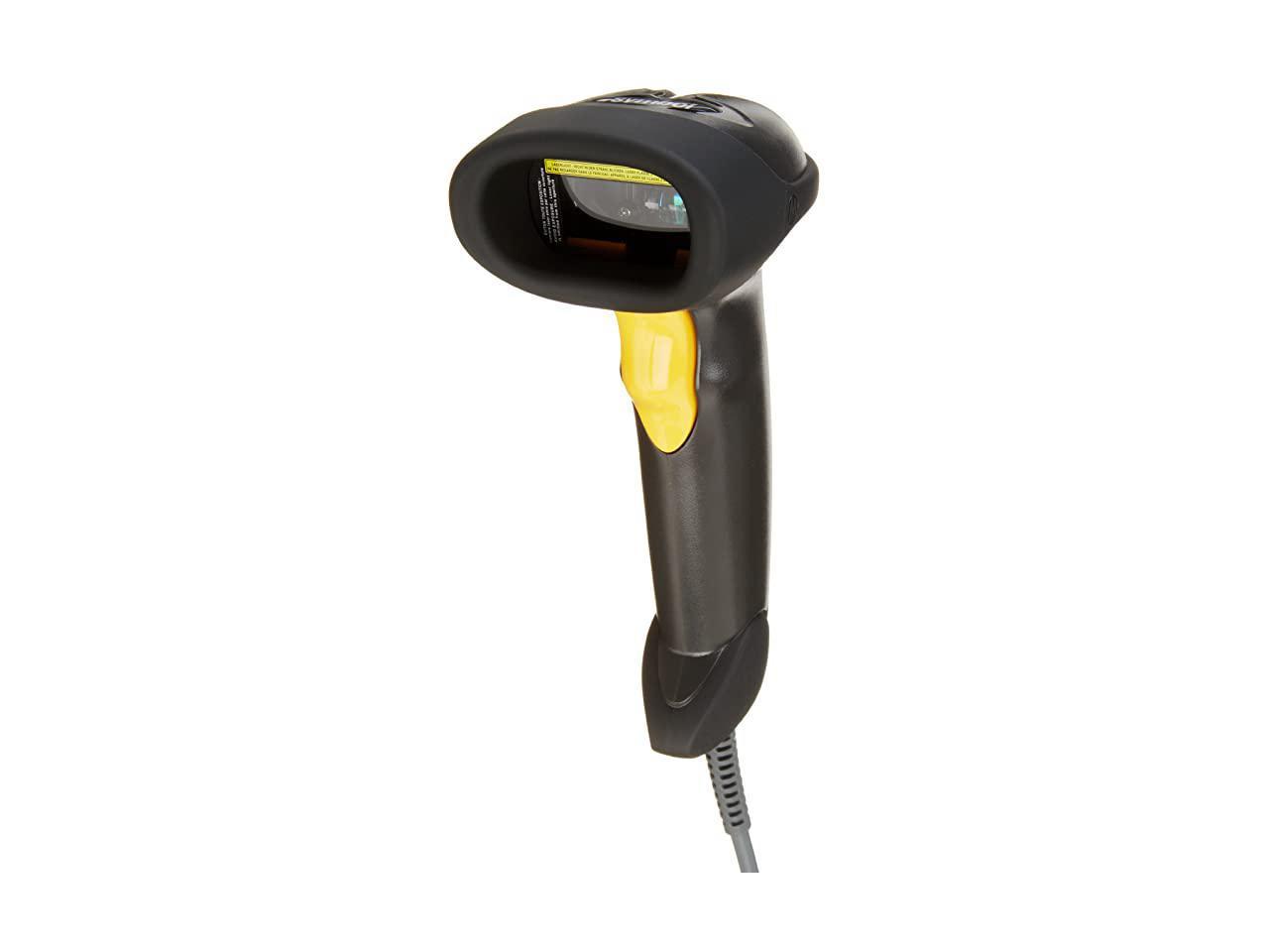 LS2208 General Purpose Handheld 1D Bi-Directional Laser Barcode Scanner, Black