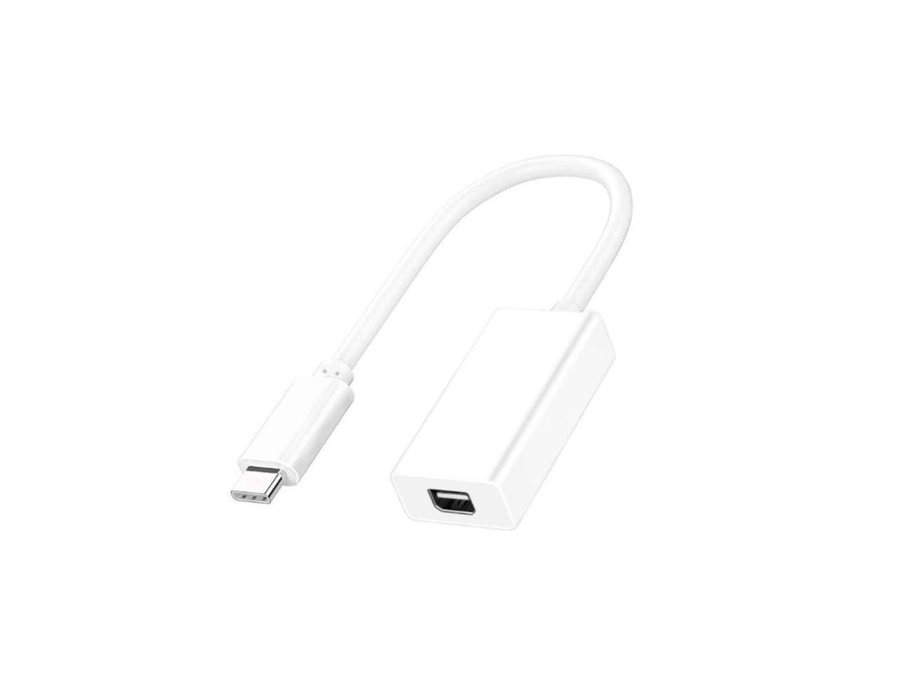 1pc Thunderbolt 3 To Thunderbolt 2 Adapter Type C Cable USB For Macbook Air Pro& White