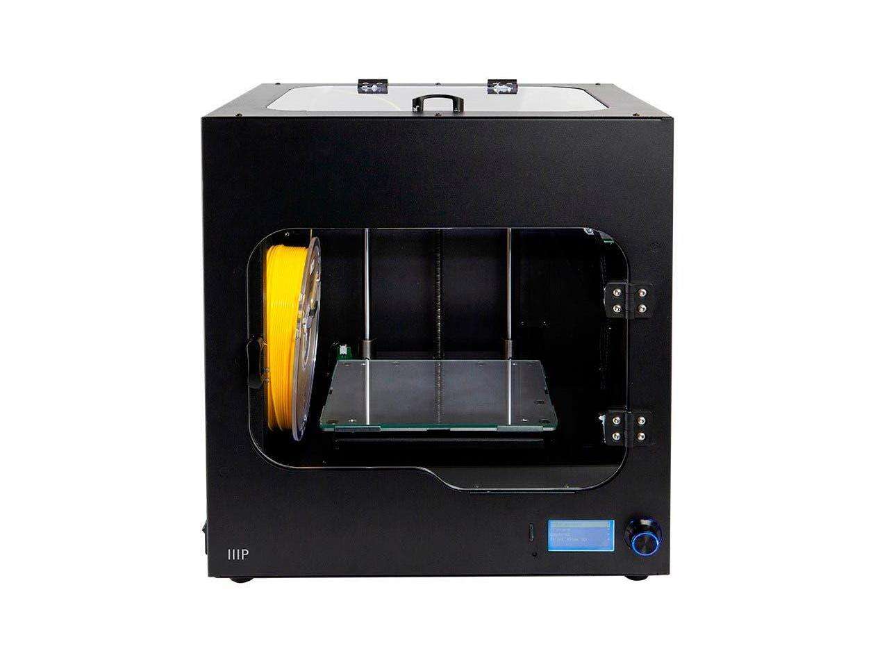 Monoprice Maker Ultimate 2 3D Printer - with (200 x 150 x 150 mm) Heated and Removable Glass Built Plate, Auto Bed Leveling, Internal Lighting & Built-in Filament Detector