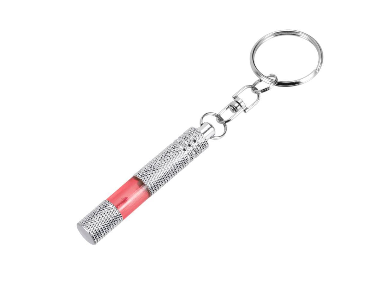 Anti-Static Keychain Static Shock Eliminator Car Electricity Discharge Remover ESD Keyring, Knurled Red