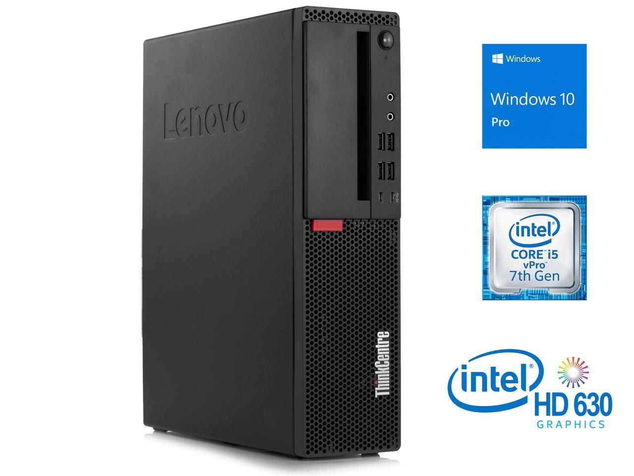 Lenovo ThinkCentre M910s Desktop, Intel Core i5-7500 Upto 3.8GHz, 32GB RAM, 1TB NVMe SSD, DisplayPort, VGA, Wi-Fi, Bluetooth, Windows 10 Pro