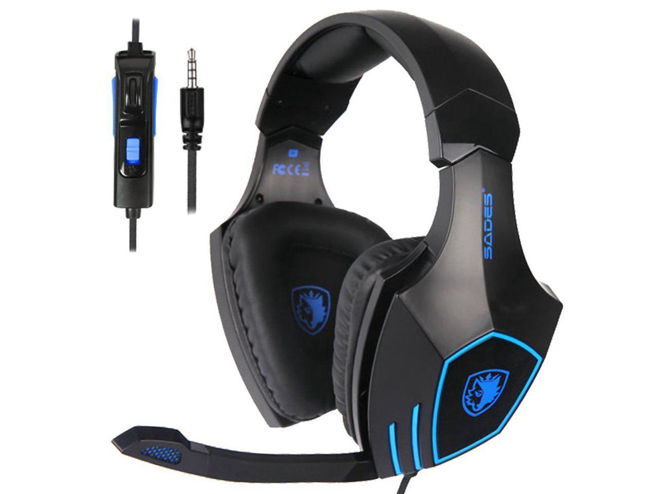 SADES SA-819 Gaming Headset Headset Cabled 3.5mm PC/XboxOne/PS4 Earbud with Microphone Volume Control