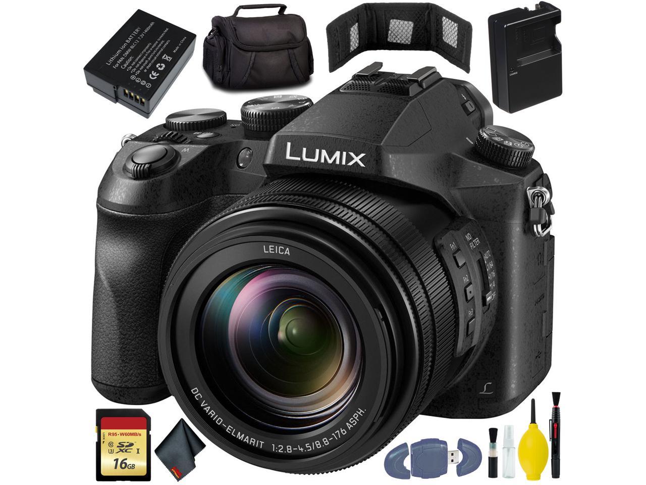 Panasonic Lumix DMC-FZ2500 Camera - Battery (2)- Charger - 16GB +